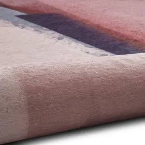 Luxurious Rose Luxurious Modern Abstract Easy To Clean Rug For Living Room Bedroom & Dining Room-120cm X 170cm