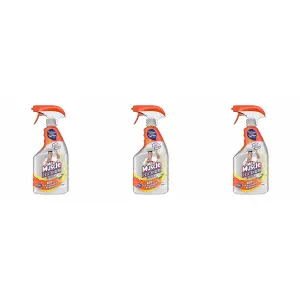 Mr Muscle Kitchen Cleaner Citrus Platinum Antibacterial Kitchen Spray, 750ml (Pack of 3)