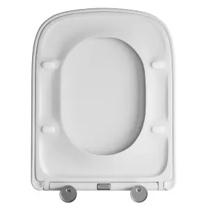 RAK Series 600 Soft Close WC Toilet Seat with Quick Release Button - Square Wrap Over