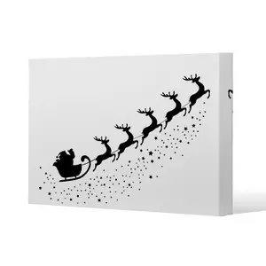 Santa claus flying (canvas) / 152 x 101 x 4cm