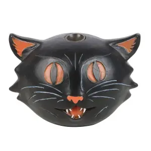 Something Different Feline Frights Cat Backflow Incense Burner Black (One Size)