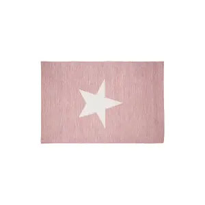 Premier Kids Pink and White Star Rug