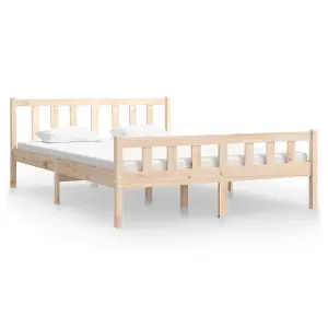 Berkfield Bed Frame Solid Wood 120x190 cm Small Double