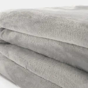 Brentfords Ultra Soft Blanket Throw Warm Flannel Fleece - Slate, 120 x 150cm