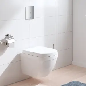 Grohe Euro Alpine White Wall hung Oval Toilet with Soft close seat & Concealed cistern