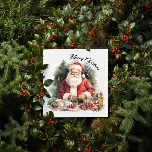 Easy Eco Wildflower Santa Christmas Cards - Eco-friendly and Plantable - Pack of 10