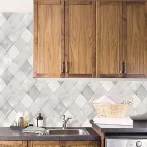 Galerie Kitchen Recipes Silver Grey Harlequin Smooth Wallpaper