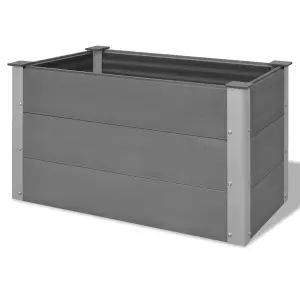 Berkfield Garden Raised Bed WPC 100x50x54 cm Grey