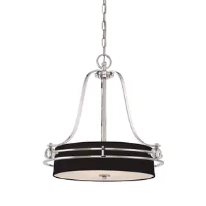 Elstead Gotham 4 Light Ceiling Pendant Imperial Silver, E27