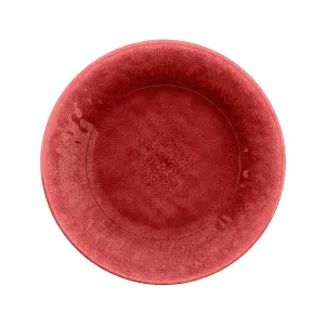 Purely Home Potters Reactive Glaze Red Melamine Side Plates - Set of 4