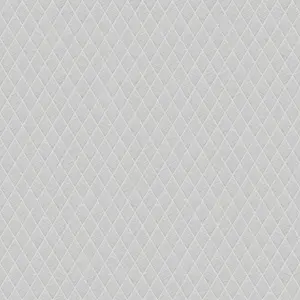 Glass mosaic on mesh for bathroom or kitchen 25cm x 29.2cm - Diamond Silver Metallic