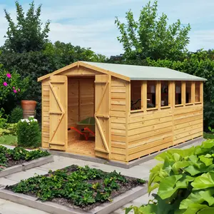 Garden Value 8 Ft. W x 12 Ft. D Overlap Apex Shed Yes