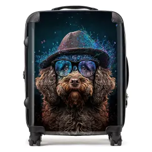 Labradoodle Dog Splashart Suitcase - Large