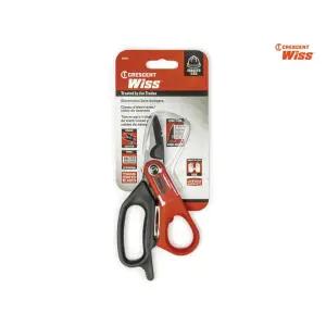 Crescent Wiss 6-Inch Electrician's Data Shears with Cable Cutter and Stripper