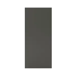 GoodHome Stevia & Garcinia Gloss anthracite slab Standard Wall End panel (H)720mm (W)320mm