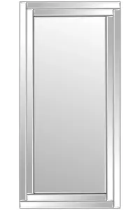 MirrorOutlet Luxford All Glass Bevelled Large Full Length Mirror 174 x 85CM, 5ft9 x 2ft9