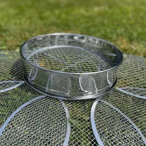 Stainless Steel Soil Sieve with 5 Interchangeable Filters