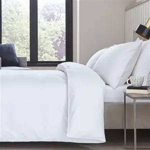 DUSK Cambridge 200 Thread Count Duvet Cover - Cotton - White - Double