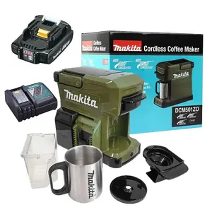 Makita 18V Olive LXT Cordless Coffee Maker Machine + 2.0AH Battery and Charger