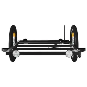 vidaXL Bike Trailer Black 126x63x34 cm Iron