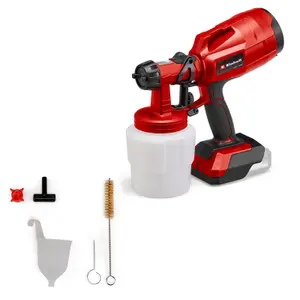 Einhell Cordless Paint Sprayer Gun 18V Power X-Change For Lacquers And Glazes Includes Accessories TC-SY 18/60 Li - Body Only