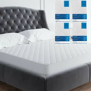 Extra Deep Anti Allergy Quilted Mattress Protector Fitted Bed Sheet Cover Topper Super king