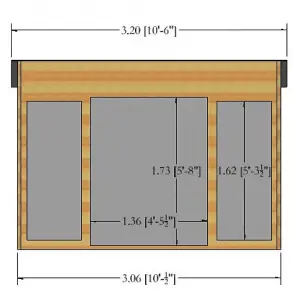 Highclere Shiplap Summerhouse Garden Sun Room Approx 10 x 10 Feet