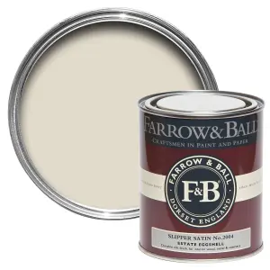 Farrow & Ball Estate Slipper satin Eggshell Metal & wood paint, 750ml