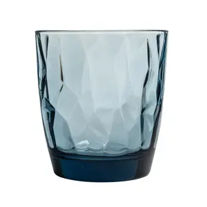 Bormioli Rocco - Diamond Water Glasses - 300ml - Blue  - Pack of 6