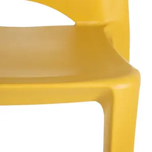 Britnei Dining Chair (Set of 4) Yellow