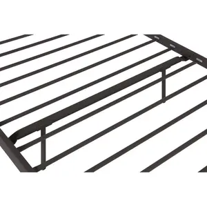 Aanya Bed Frame Classic Steel Grey Performance Velvet / Single (3')