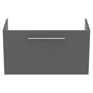 Ideal Standard i.life S Compact Matt Quartz Grey Wall-mounted Bathroom Vanity unit (H) 440mm (W) 800mm