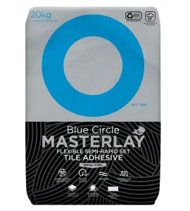 Blue Circle Masterlay Flexi Semi-rapid Set Grey Wall & floor tile Adhesive, 20kg