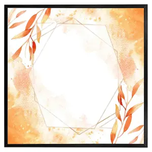 Autumn leaves (Picutre Frame) / 24x24" / White