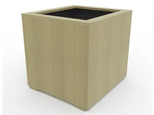 WoodyBloom3 wooden planter, 500x500x500