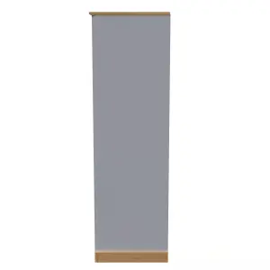 Whitby Triple Wardrobe in Grey Ash & Oak (Ready Assembled)