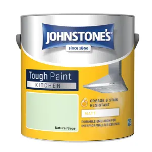 Johnstone's Kitchen Matt Tough Paint Natural Sage - 2.5L