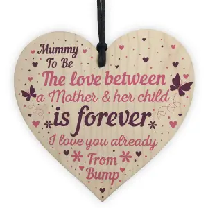 Red Ocean Mummy To Be Hanging Gift Sign New Mummy Love Bump Gifts