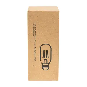 ValueLights Pack of 3 Retro Style 4w LED Filament ES E27 Radio Valve Amber Tubular Light Bulbs 2700K Warm White