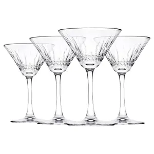 Pasabahce Elysia Martini Glasses - 220ml - Pack of 4