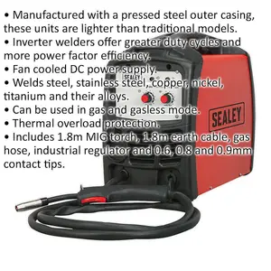 160A MIG Welder Inverter with Gas & Gasless Modes - Lightweight & Efficient Welding Solution