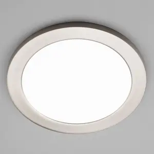 Litecraft Satin Nickel Magnetic Bezel For 18W Darly Bathroom Flush Ceiling Light