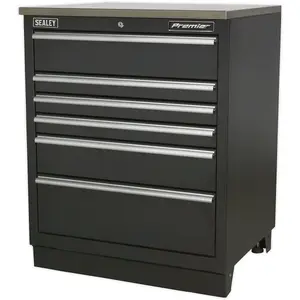 775mm Heavy Duty Modular Garage Storage Cabinet with 6 Locking Drawers