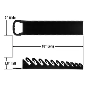 Ernst Spanner/Wrench Organiser 11 Stubby Tool Gripper Black 5077