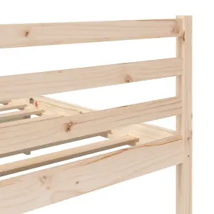 Berkfield Bed Frame Solid Wood Pine 140x200 cm