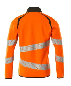 Mascot Accelerate Safe Modern Fit Zippered Sweatshirt (Hi-Vis Orange/Dark Anthracite)  (Medium)