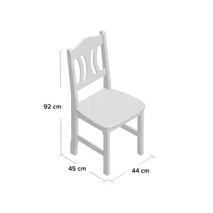 Kristel Solid Wood Dining Chair (Set of 2) Leach-coloured