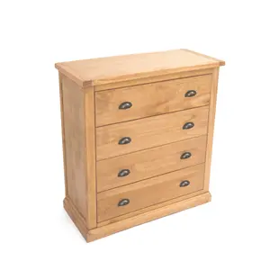 Lucca 4 Drawer Chest of Drawers Brass Cup Handle