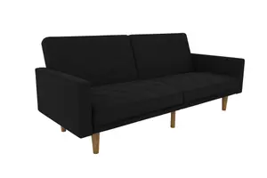 Paxson Clic Clac Sofa Bed in Black Fabric