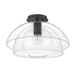 Luminosa Hinkley Lotus Dome Pendant Ceiling Light Black